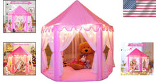 Load image into Gallery viewer, Princess Tent Playhouse for Kids – Enchanting Indoor/Outdoor Castle with Lights