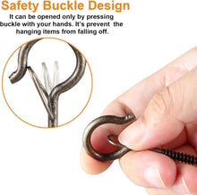 Load image into Gallery viewer, Versatile 100 Pcs Heavy-Duty Hooks for Plants &amp; Outdoor Lights – Copper Finish