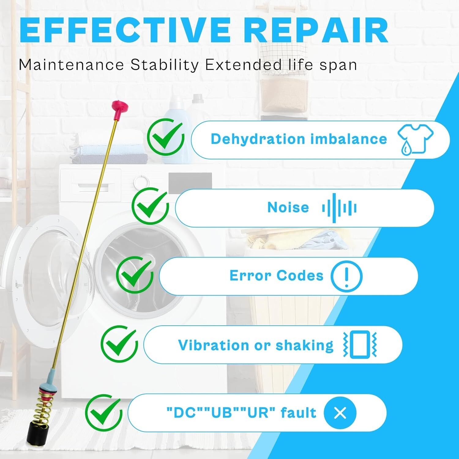 Support Your Samsung Washer - Heavy-Duty Suspension Rods for Smooth Operation