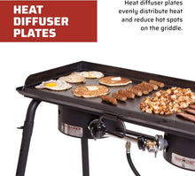 Load image into Gallery viewer, Versatile 2-Burner Outdoor Griddle - Perfect for 14" Cooking Systems