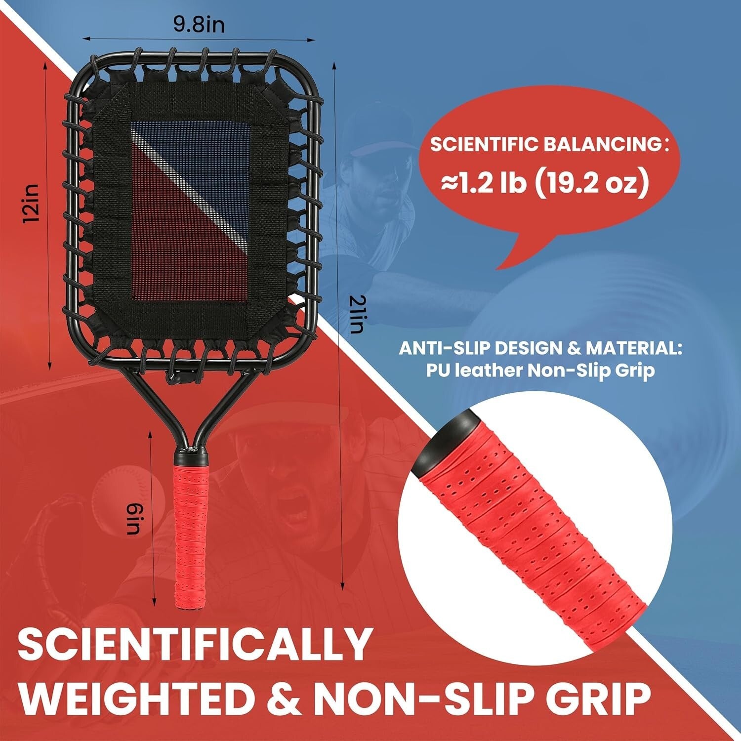 Premium Baseball Fungo Racket - Essential Training Aid for Coaches & Parents