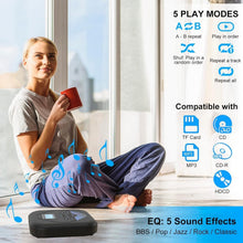Load image into Gallery viewer, Compact Bluetooth CD Player with LCD Display &amp; Stereo Speakers for Music Sharing