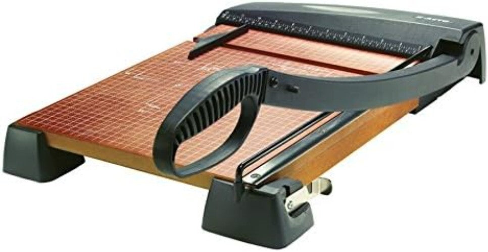 Precision 15-Inch Heavy Duty Wood Guillotine Trimmer with Self-Sharpening Blade