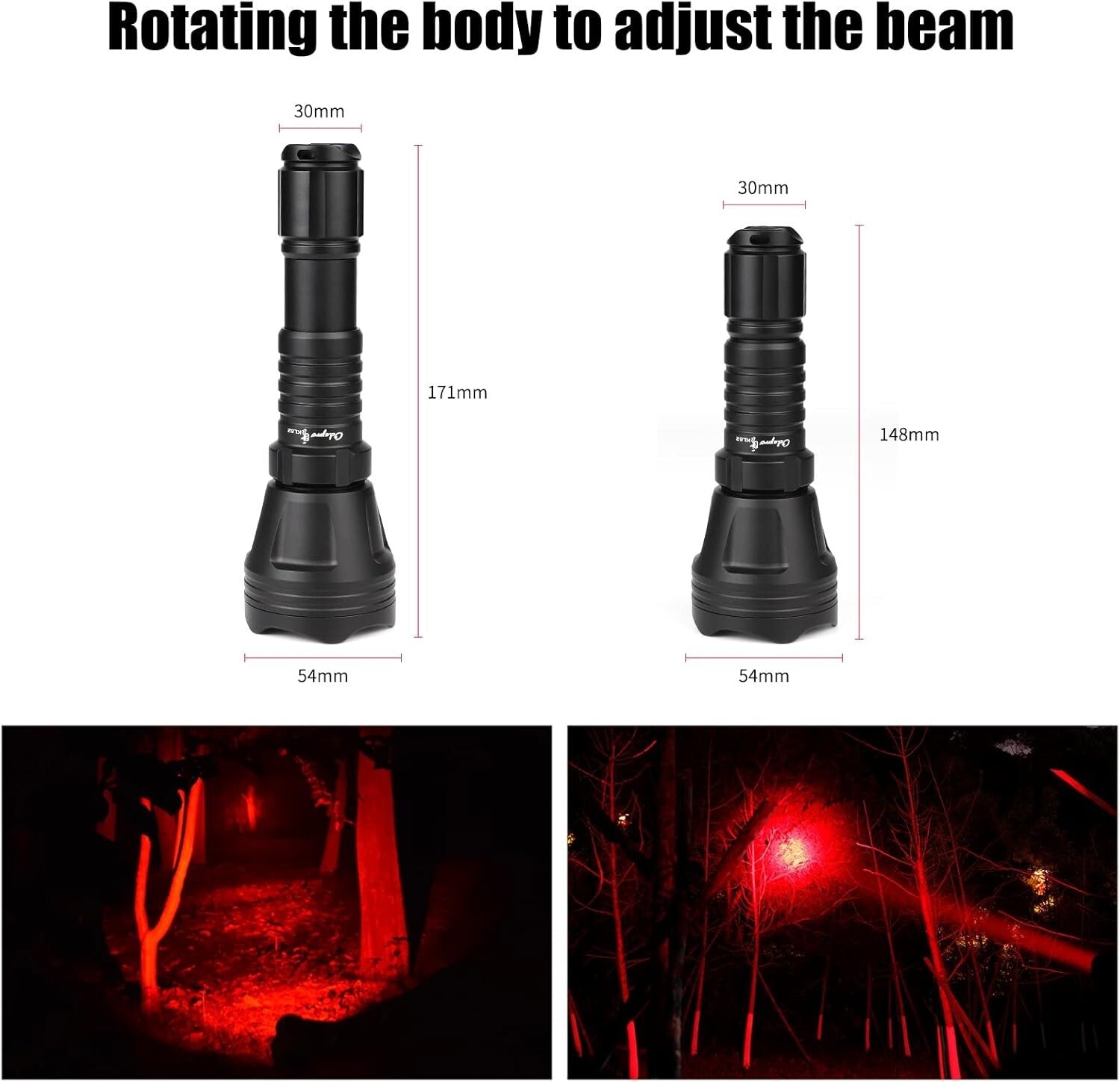 Lightweight Zoomable Flashlight with Remote Switch – Ideal for Night Activities