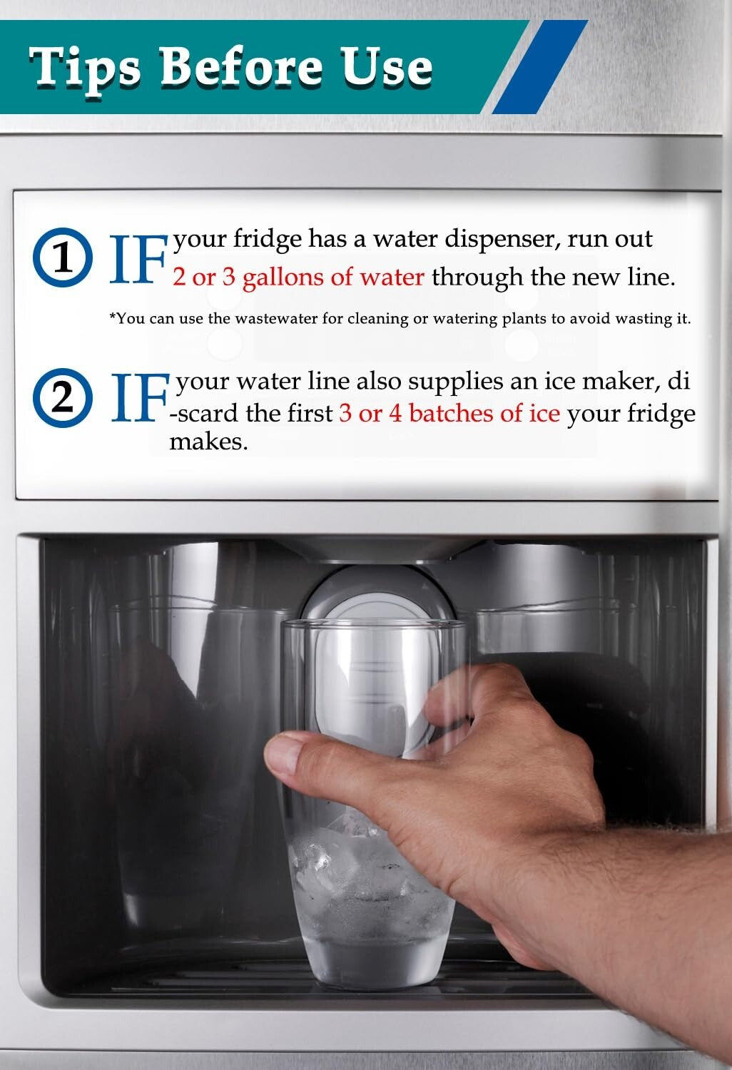 Effortless Installation Ice Maker Water Line Kit - 30' Stainless Steel Solution