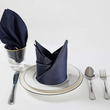 Load image into Gallery viewer, Stylish Navy Solid Cloth Napkins 50PCS - 17x17'' for Weddings &amp; Celebrations