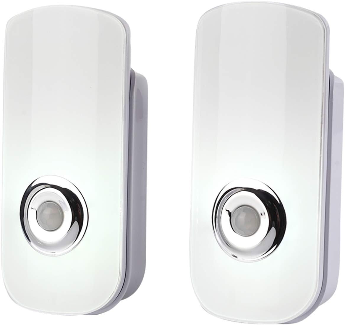 Energy Efficient 2 Pack LED Night Light with Motion Sensor - Modern Home Decor