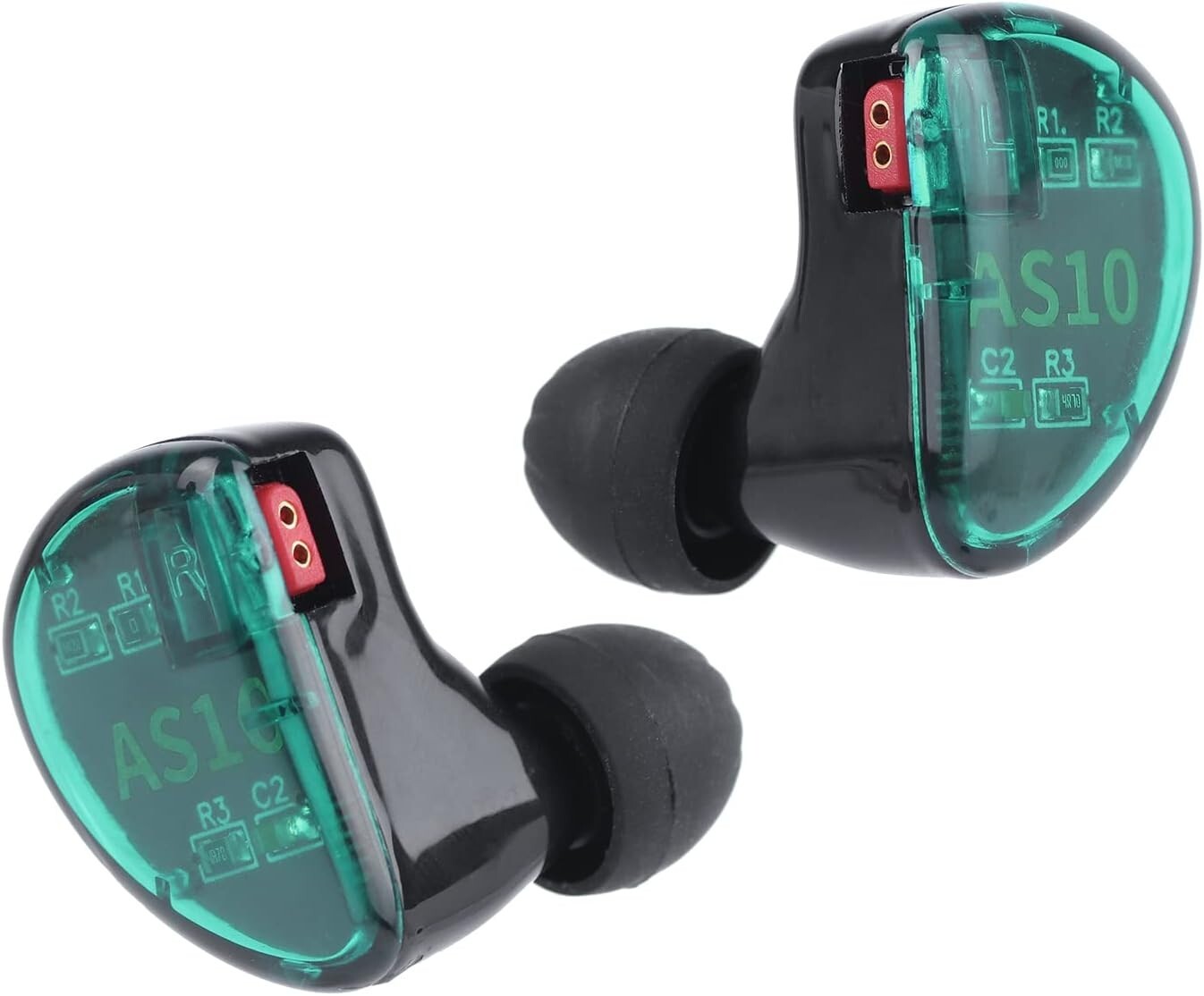 Cyan In-Ear Headphones with Exceptional Bass and Sound Isolation - Adult Use