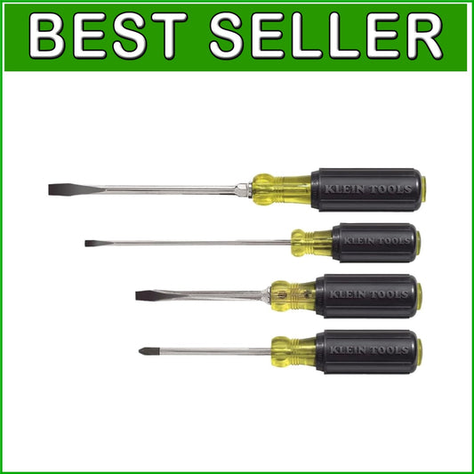 Tip-Ident 4-Piece Screwdriver Set - Slotted and Phillips with Comfort Grip