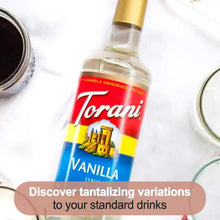 Load image into Gallery viewer, Rich Vanilla &amp; White Chocolate Syrup with Convenient Dispenser Pumps - 50.80 Oz