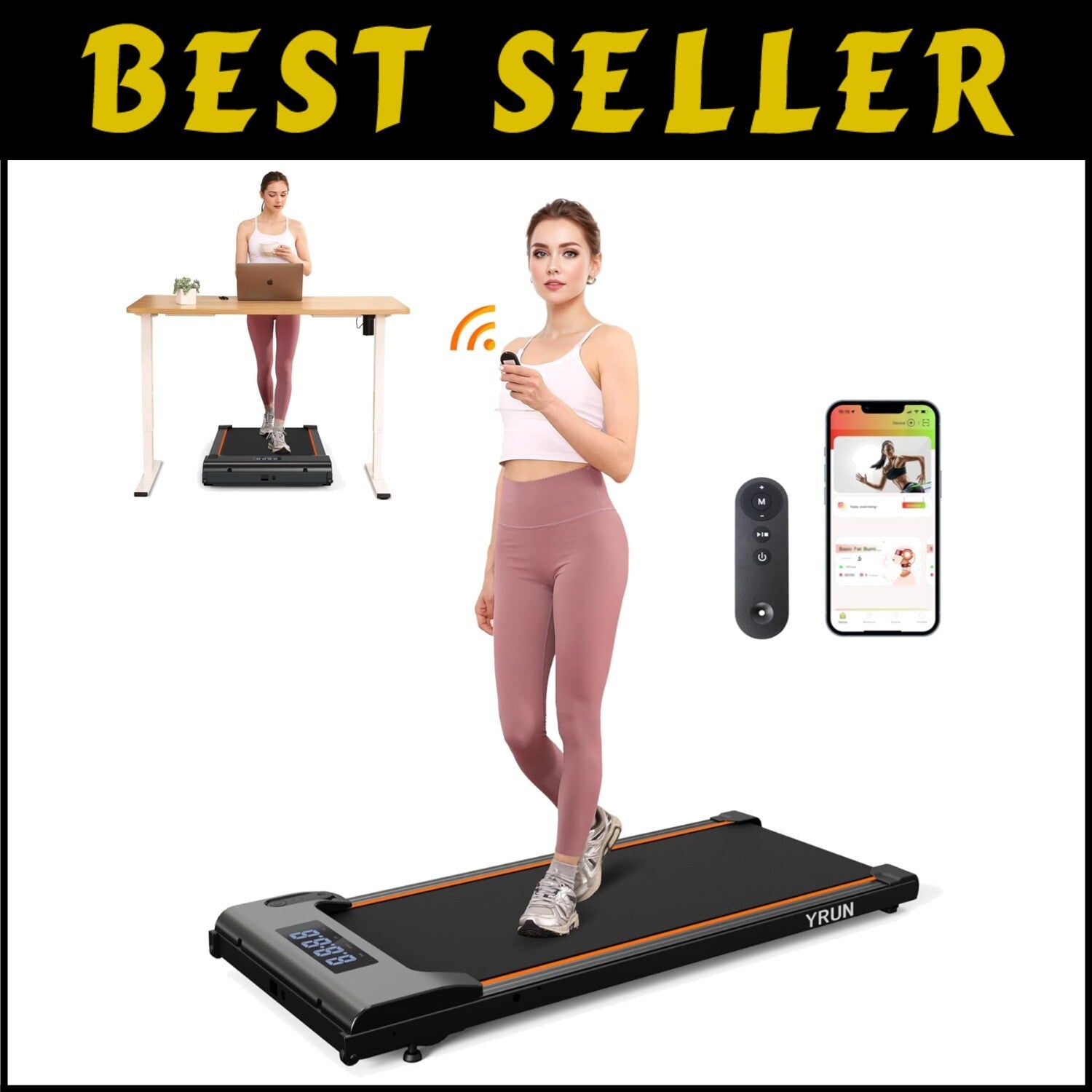 High-Performance Under Desk Walking Treadmill: Compact & Shock-Absorbent Design