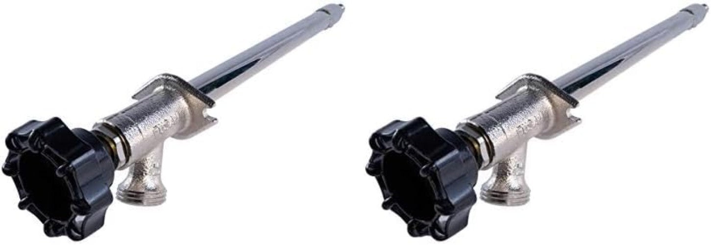 Frost-Free Sillcock Pipe 1/2 Inch PEX & 3/4 Inch Hose Bib - Brass Chrome Finish