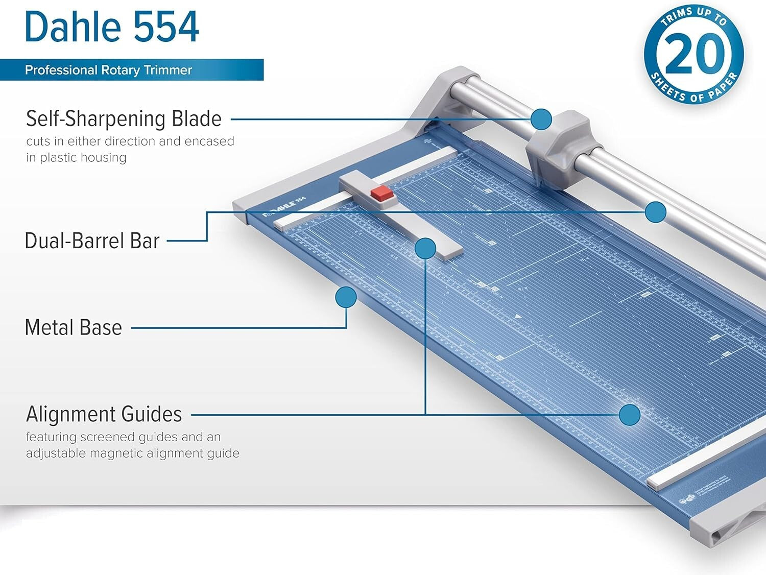 German Engineered 28-Inch Paper Cutter with Automatic Clamp & Sturdy Base