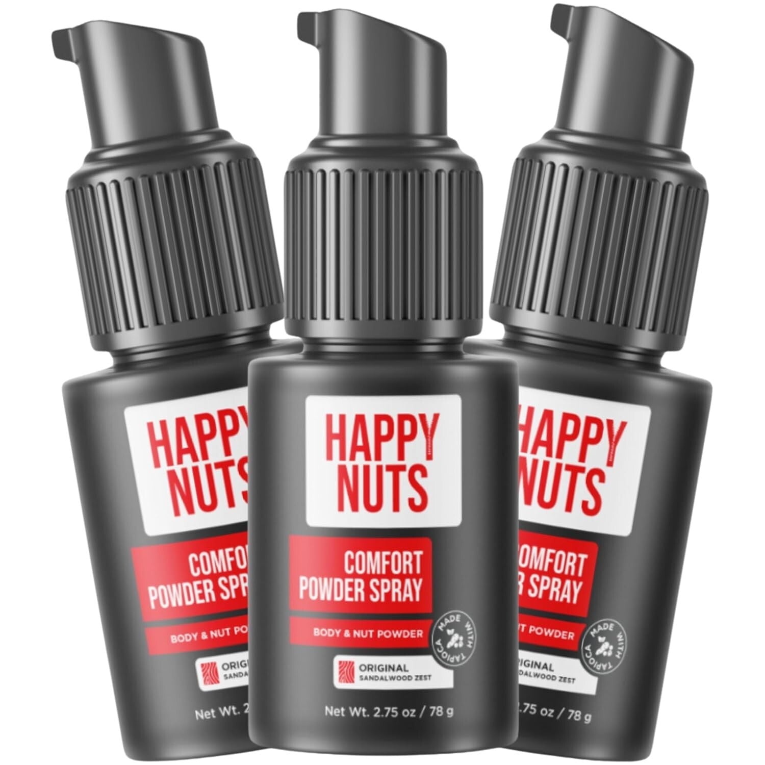 Cruelty-Free Men's Comfort Powder Spray - Talc-Free Deodorant for Sweat Control