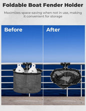 Load image into Gallery viewer, Heavy-Duty Folding Fender Rack for Boats - Fits Bumpers Below 10 Inches