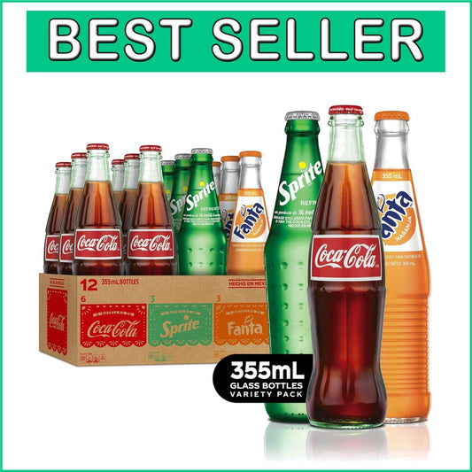 Crisp & Delicious Mexican Coke Fiesta Pack - 12 Glass Bottles for Every Occasion