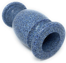 Load image into Gallery viewer, Sturdy Flower Holder for Graves - Blue Granite Design with Metal Securing Spike