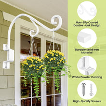 Load image into Gallery viewer, Rust-Resistant 16-Inch Adjustable Wall Mount Plant Hangers for Stylish Spaces