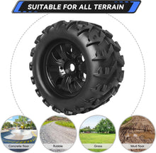 Load image into Gallery viewer, Optimal Traction RC Monster Truck Buggy Tires - 17mm Hex for Maxx and Typhon