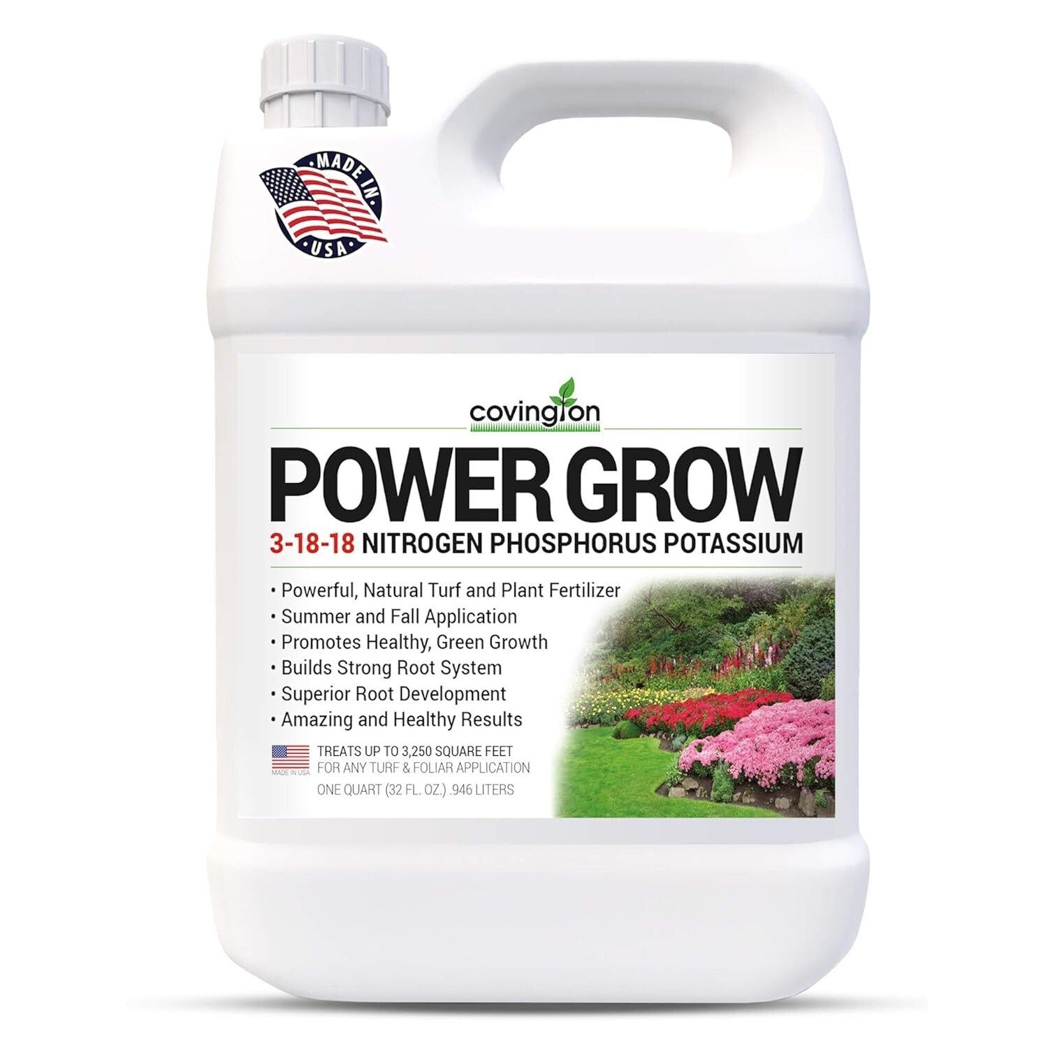 Concentrated Liquid Lawn Fertilizer 3-18-18 NPK - Easy Application, 32 OZ