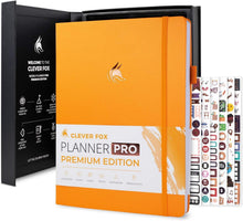 Load image into Gallery viewer, Luxurious A4 Undated Planner Pro: Weekly &amp; Monthly Organizer in Amber Yellow