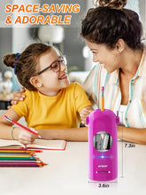 Load image into Gallery viewer, Space-Saving Rechargeable Pencil Sharpener with Non-Touch Mechanism for Easy Use