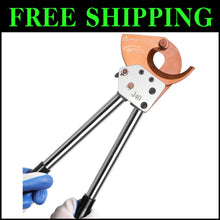 Load image into Gallery viewer, Heavy-Duty Ratchet Cable Cutters for 300mm² Copper/Aluminum Wire - 600mcm
