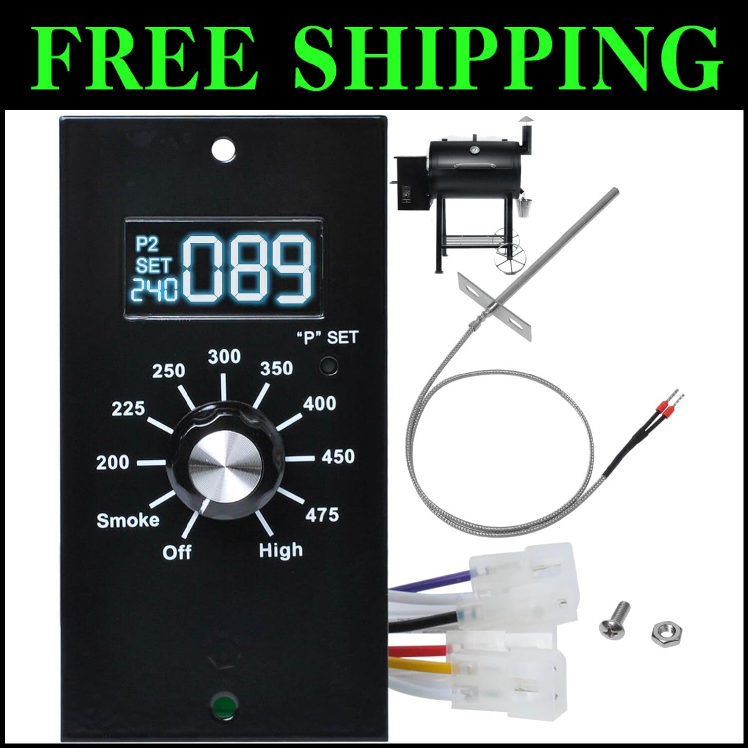 Digital Thermostat Control Board for Pit Boss Grill - Eight Temperature Settings