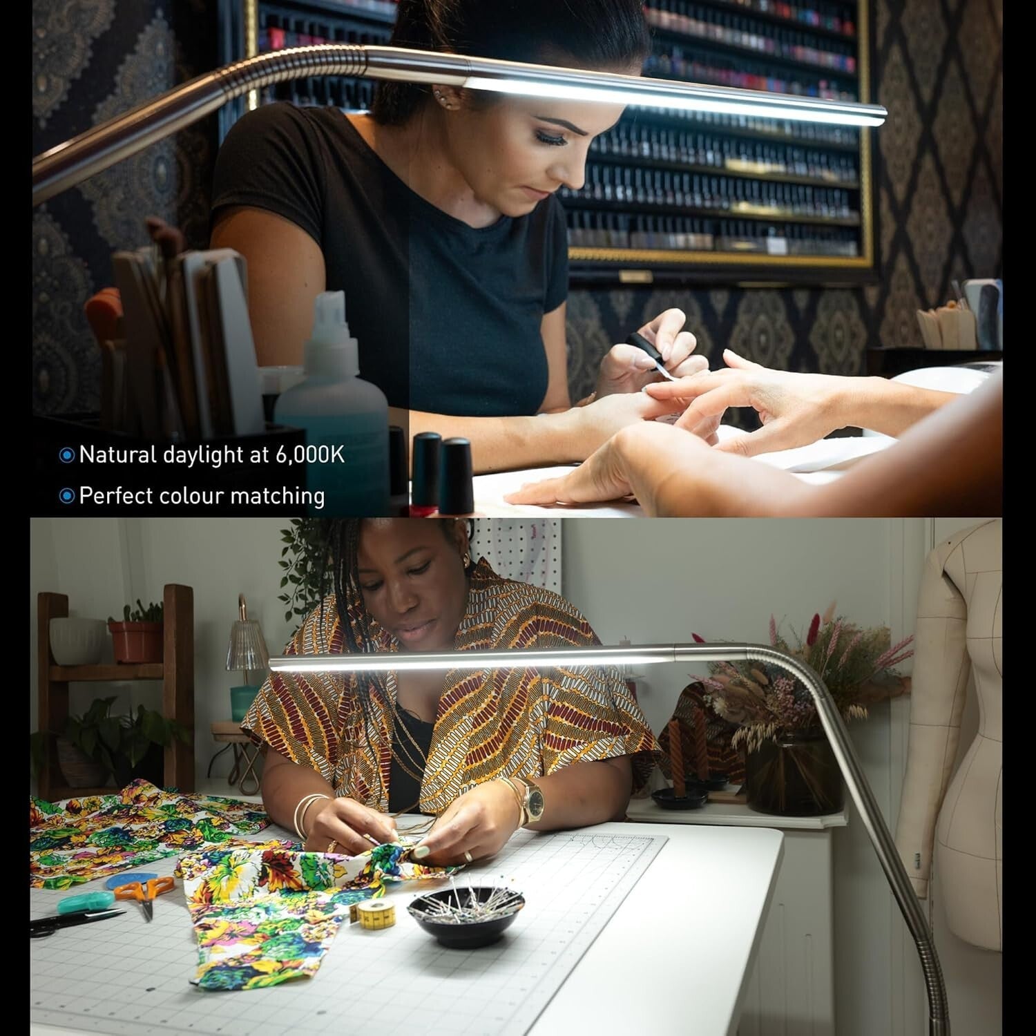 Versatile LED Floor Lamp with Flexible Joints & 4 Brightness Levels - Indoor Use