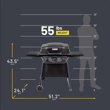 Load image into Gallery viewer, American Gourmet Classic 3-Burner Gas Grill - 30,000 BTU for Effortless Cooking