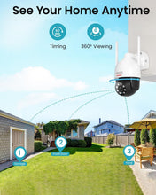 Load image into Gallery viewer, IP66 Waterproof 2-Pack Security Cameras with 3MP Resolution &amp; Full Night Vision