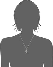 Load image into Gallery viewer, Elegant Saint Christopher Pendant Necklace in Sterling Silver - 20" Curb Chain