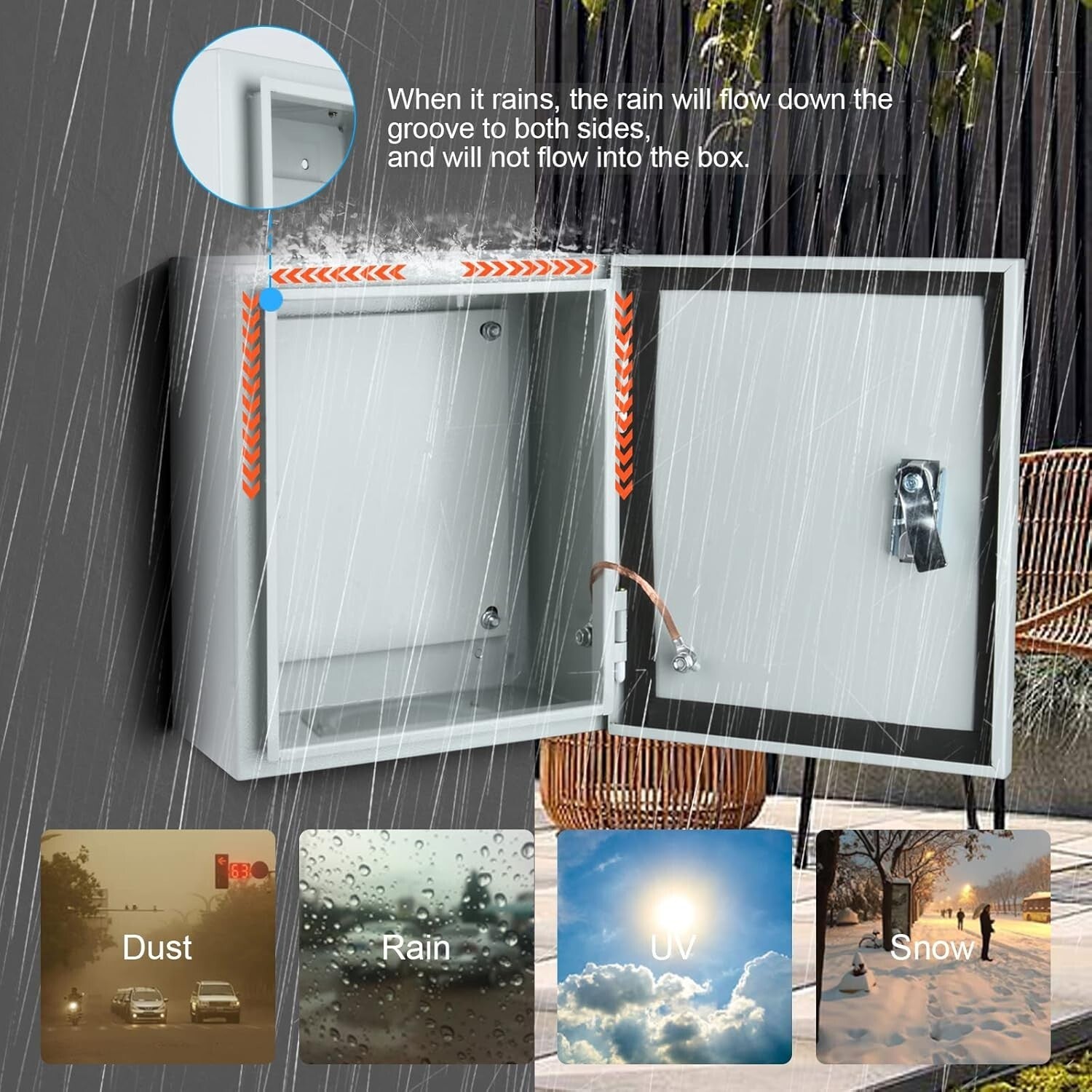 Dustproof Metal Electrical Enclosure Box with Compact Design & Easy Installation