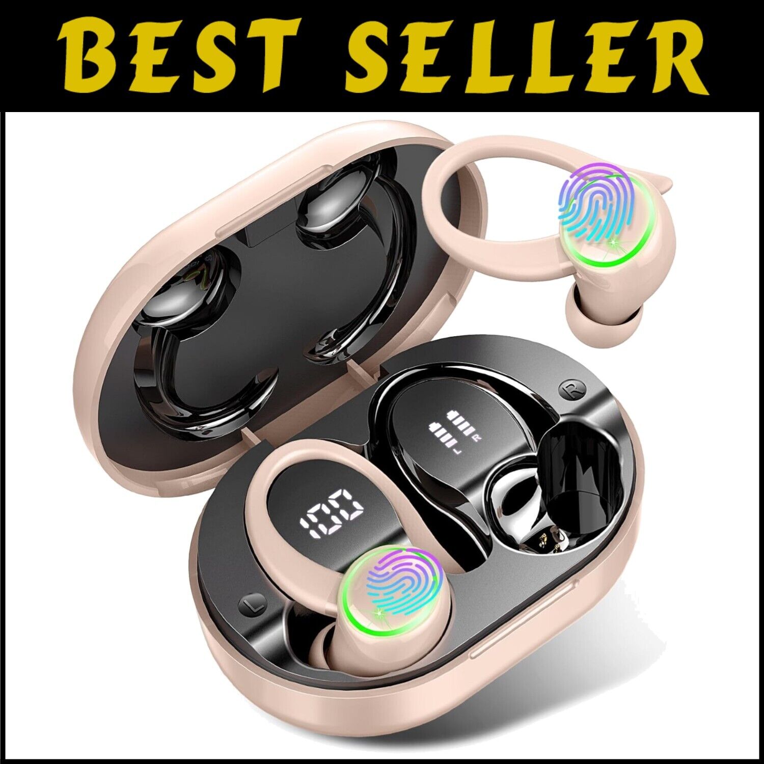 Bluetooth 5.3 Noise Cancelling Earbuds with 48H Playtime & IP7 Waterproof