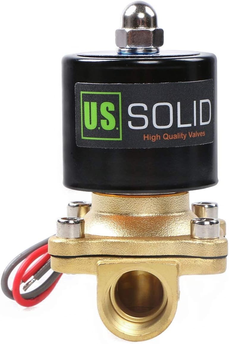 Durable 1/2" Brass Electric Solenoid Valve - Instant Open/Close Action 24VAC