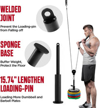 Load image into Gallery viewer, 330 lbs Home Gym Pulley System - Versatile Cable Weight for Strength Training