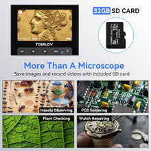Load image into Gallery viewer, 4.3" LCD USB Microscope with 1000X Magnification – Ideal for Science Exploration
