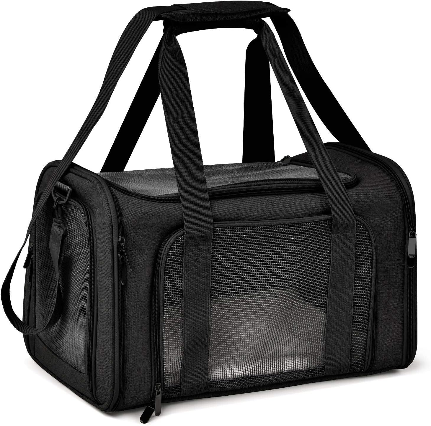 Durable Collapsible Pet Carrier for Cats and Small Dogs - Lightweight & Portable