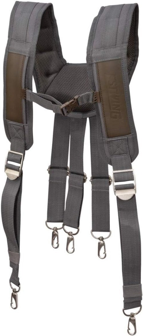 Cooling Mesh Padded Tool Belt Suspenders - Durable with Adjustable Chest Strap