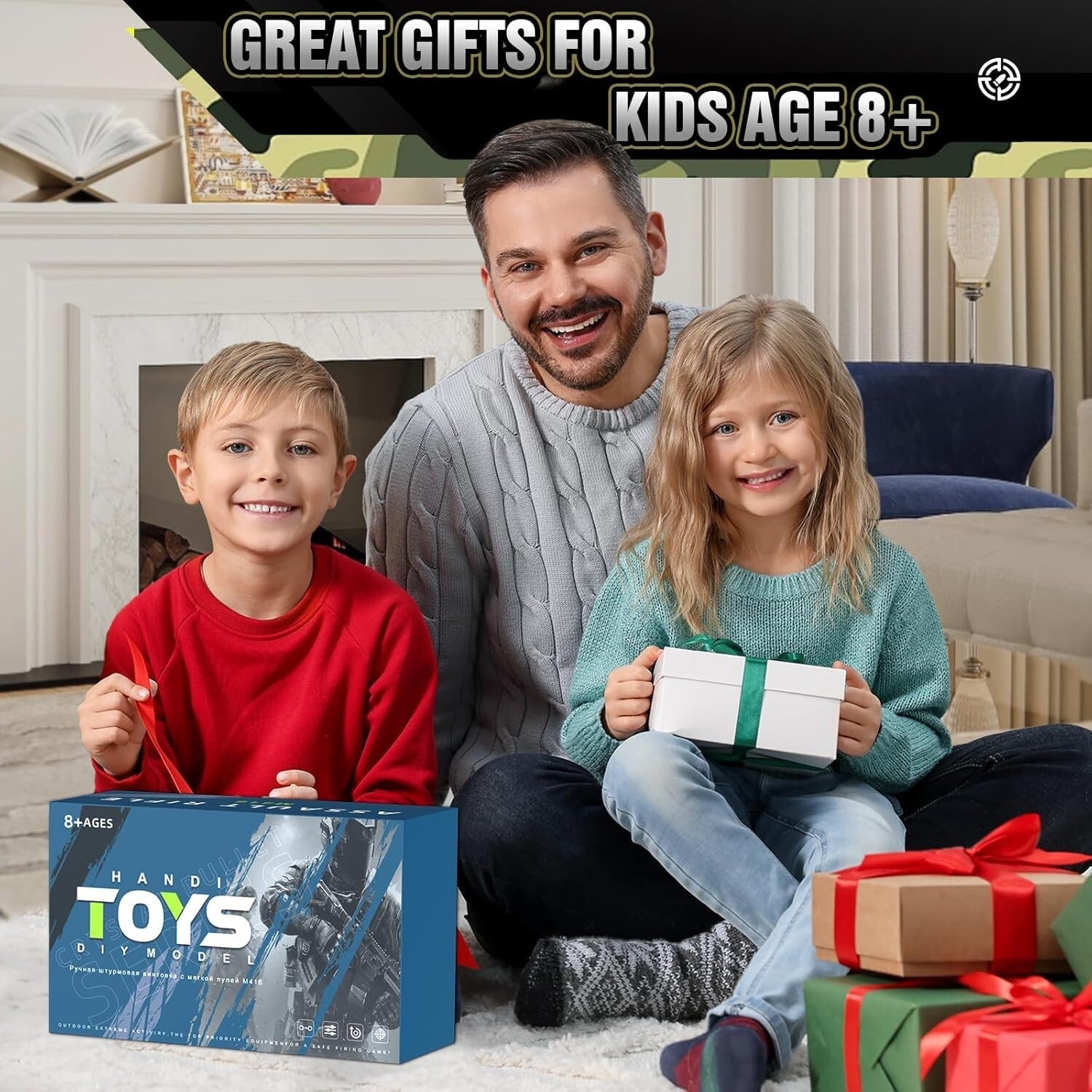 Complete Foam Blaster Set: Sniper Rifle with Scope & 100 Bullets for Teens