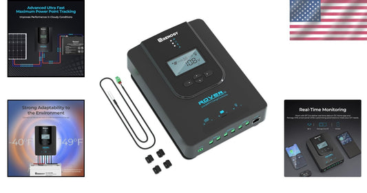 High Efficiency Rover 30A MPPT 12V/24V Solar Controller with Remote Monitoring