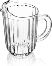 Load image into Gallery viewer, Large Capacity 60 oz Clear Plastic Pitchers for Restaurants - 12 Count
