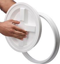 Load image into Gallery viewer, 12-Pack Airtight Bucket Lids - Ideal for Pet Food &amp; Household Storage