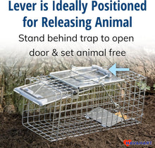 Load image into Gallery viewer, Humane Easy Set 1-Door Animal Trap for Squirrels and Rabbits - Compact Design