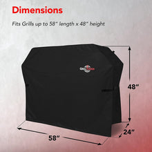 Load image into Gallery viewer, Durable BBQ Grill Cover 58 Inch – Heavy Duty, Easy Clean, UV &amp; Fade Resistant