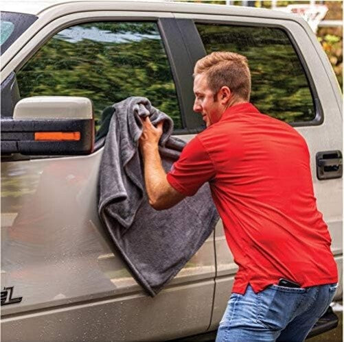 Extra-Large Edgeless Microfiber Drying Towel - Ideal for SUVs and RVs, 29" x 36"