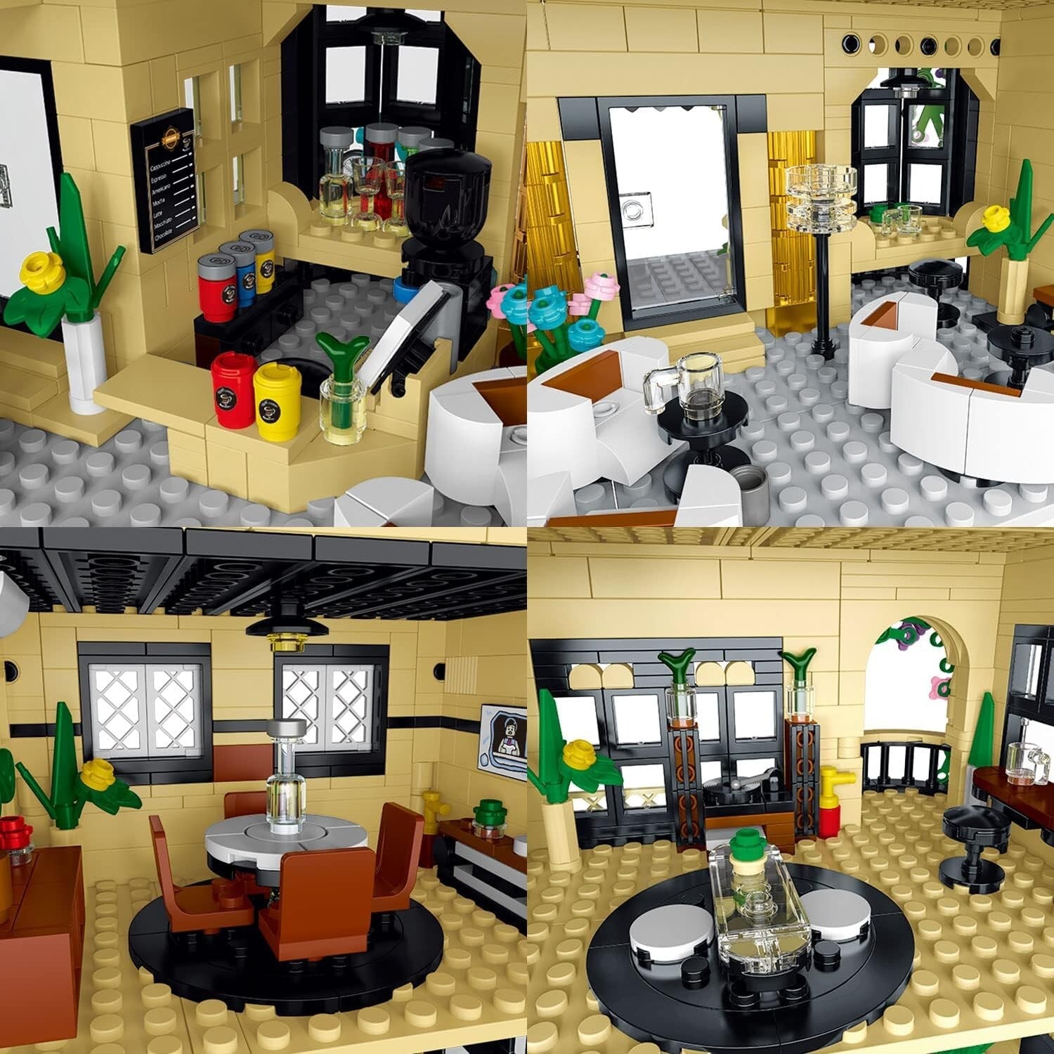 Detailed City Restaurant Architecture Model with LED Lights - 12+ Age Friendly