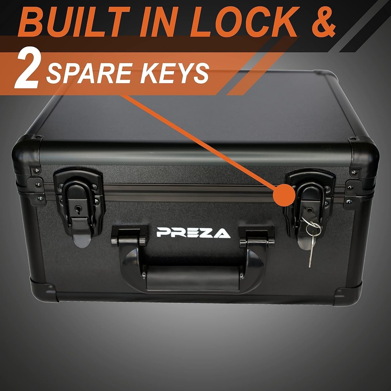 Compact Lockable Trading Card Case - 36L Storage for Graded Card Collections