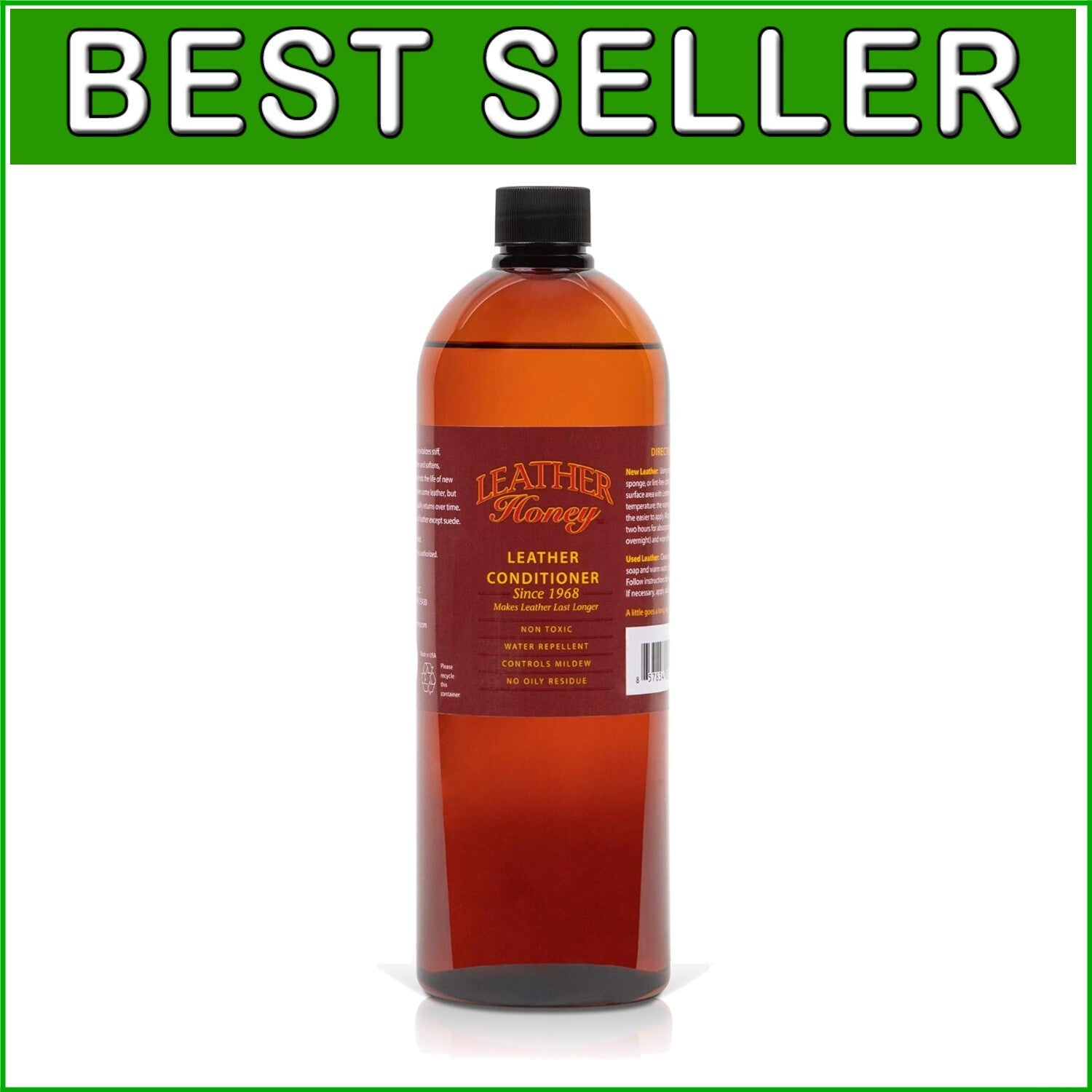 American Made Leather Conditioner - Water Repellent & Moisturizing Formula