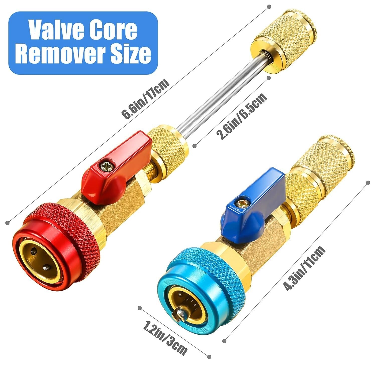 35-Piece R134A/R1234YF A/C Valve Core Tool Set with O-Ring Seal Accessories